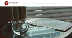 Desktop Screenshot of finehospitality.com
