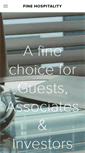 Mobile Screenshot of finehospitality.com